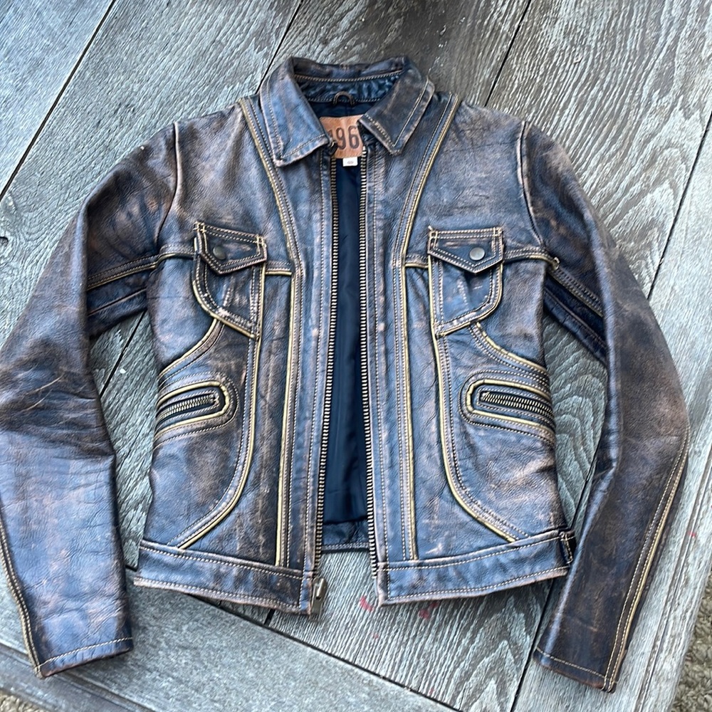 1969 Gap leather jacket from 2000’s